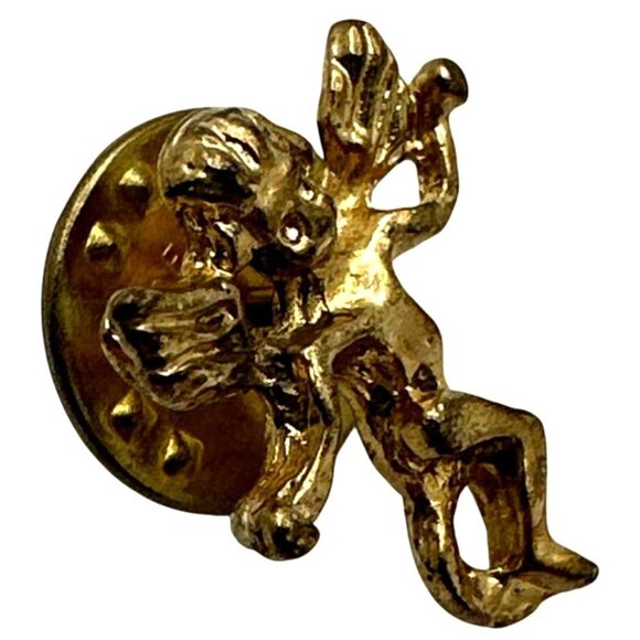 Gold Tone Angel Lapel Pin Tie Tack With Secure Clutch Back Guardian Angel - Picture 5 of 5